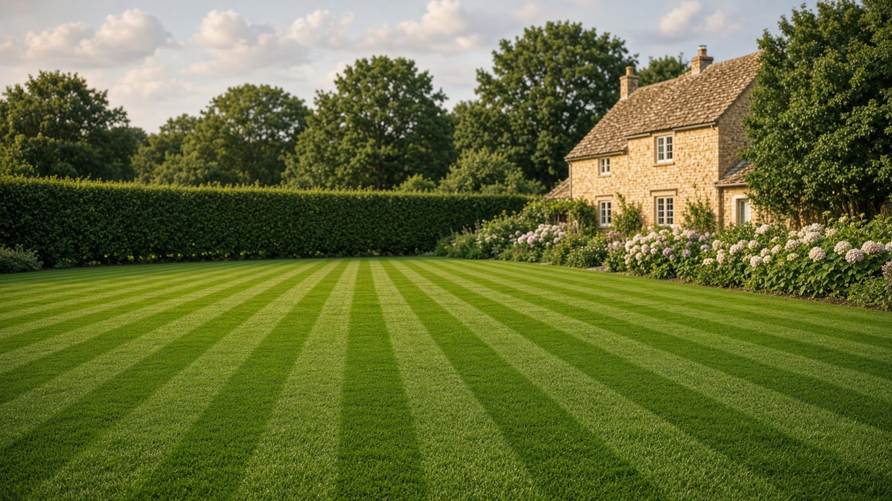 A looked-after West Somerset lawn